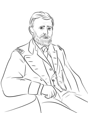 Ulysses S. Grant Coloring Page